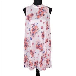 As U Wish Pleated Sleeveless Dress